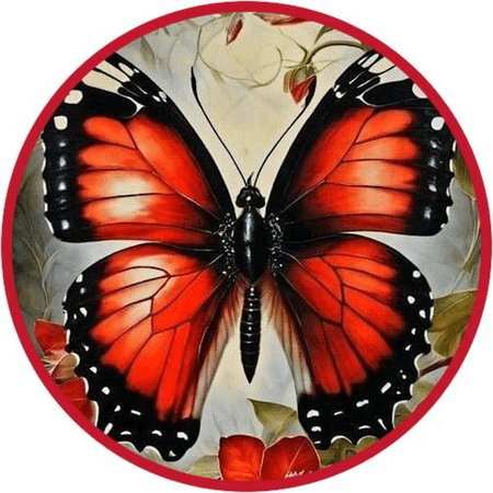 OPŁATEK NA TORT MOTYL MOTYLKI
